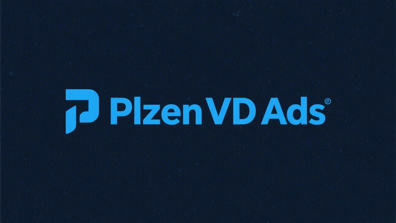 Minimalist logo with simple geometric letters MVP in solid navy, clean sans-serif typography, and a small cyan dot accent for tech identity